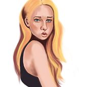 My project in Powerful Female Characters: Illustrating Confidence and Diversity course. Traditional illustration, Painting, Digital Illustration, Digital Drawing, and Digital Painting project by Кристина Касабова - 09.17.2021