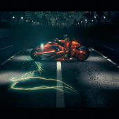 kaneda's bike scene hommage - Scale Models course. Photograph, Photograph, Post-production, Product Photograph, Studio Photograph, Fine-Art Photograph, Photomontage & Interior Photograph project by jnoobster - 09.22.2021