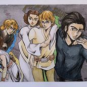 Skywalker's Bizarre Adventure. Watercolor Painting, and Sketchbook project by Shamirah Linzag - 05.03.2020