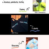 Aplicación de identidad corporativa a diferentes productos textiles. Un progetto di Pubblicità di Laura Quevedo - 27.09.2021