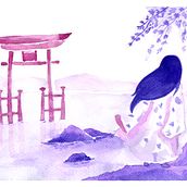 Mi Proyecto del curso: Ilustración en acuarela con influencia japonesa. Un projet de Dessin, Illustration traditionnelle , et Aquarelle de Ximena Martinez - 27.09.2021