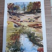 Mi Proyecto del curso: Paisajes naturales en acuarela. Fine Arts, Painting, and Watercolor Painting project by joseabonanno - 08.23.2021