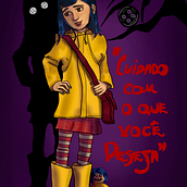 Coraline. Traditional illustration, Drawing, Creativit, and Digital Illustration project by Clara Alvarenga - 09.27.2021