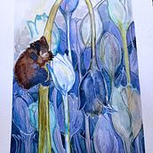 My project in Negative Watercolor Painting for Botanical Illustration course. Un proyecto de Ilustración tradicional y Pintura a la acuarela de kscolumn - 28.09.2021