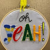 Mi Proyecto del curso: Letras bordadas: el hilo como herramienta gráfica. Embroider project by emma serra - 09.28.2021