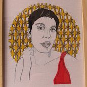 Meu projeto do curso: Criação de retratos bordados. Embroider project by Ana Eduarda - 09.28.2021