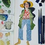 Mi Proyecto del curso: Ilustración y caracterización de personajes con acuarela. Un proyecto de Ilustración tradicional, Diseño de personajes, Pintura y Pintura a la acuarela de Vastih Bernardes - 29.09.2021