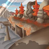 Mi Proyecto del curso: Concept Art: introducción al diseño de escenarios. Traditional illustration, Film, Video, TV, Animation, Digital Illustration, Video Games, Concept Art, and Game Design project by Aaron Diaz - 09.29.2021