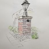 My project in Architectural Sketching with Watercolor and Ink course. Sketching, Drawing, Watercolor Painting, Architectural Illustration, Sketchbook & Ink Illustration project by M Hashmi - 09.29.2021