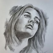 Il mio progetto del corso: Ritratto artistico al carboncino: creare atmosfere. Traditional illustration, Fine Arts, Drawing, Portrait Drawing, Realistic Drawing, and Artistic Drawing project by Davide - 09.29.2021