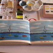 Mi Proyecto del curso: Cuaderno de viaje en acuarela Ein Projekt aus dem Bereich Traditionelle Illustration, Aquarellmalerei, Architektonische Illustration und Sketchbook von Mar Abujas - 30.09.2021