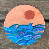 Mi Proyecto del curso: Acuarela sobre madera. Fine Arts, Traditional illustration, and Watercolor Painting project by Ana Rodriguez Caballero - 10.01.2021