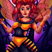 Queen Beeko - League of Legends skin concept. Traditional illustration, Design, and Costume Design project by kimi_art - 10.01.2021