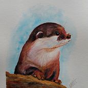 My project in Expressive Animal Portraits in Watercolor course. Traditional illustration, Watercolor Painting, Realistic Drawing, and Naturalistic Illustration project by sarah.addy - 09.23.2021