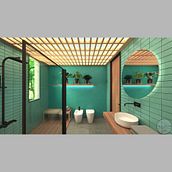 Interiorismo con v-ray . Arhitectură, Arhitectură de interior, Arhitectura digitală și ArchVIZ de Nicolas Feryala - 10.01.2021