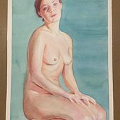 Mi Proyecto del curso: Figura humana en acuarela. Traditional illustration, Fine Arts, Painting, Watercolor Painting, Realistic Drawing, and Figure Drawing project by Lola - 10.01.2021