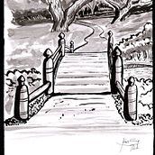 Challenge ilustración 31 días día 1 sendero. Un progetto di Illustrazione tradizionale di Ken So - 01.10.2021