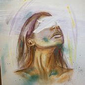Mein Kursprojekt: Experimentelles Porträt: Mische Öl-, Acryl- und Sprayfarben. Fine Arts, Painting, Acr, lic Painting, and Oil Painting project by vanelovebadthings - 10.02.2021