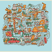 My project in Doodle-Style Vector Illustration course. Un progetto di Illustrazione tradizionale, Illustrazione vettoriale e Illustrazione digitale di Travis King - 02.10.2021