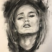 My project in Artistic Charcoal Portraiture: Creating Atmosphere course. Traditional illustration, Fine Arts, Drawing, Portrait Drawing, Realistic Drawing, and Artistic Drawing project by jartrap - 10.02.2021