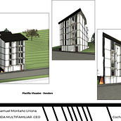 Vivienda Multifamiliar .CEO. Un proyecto de Arquitectura y Modelado 3D de Samuel Montaño Uriona - 10.09.2021