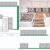 Design of a Balcony railing for the mezanine of a restaurant in London. Accessor, Design & Interior Design project by Nunzia Riglietti - 10.03.2021
