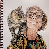 Ball Point Pen Portrait. Fine Arts project by Helene Rush - 10.03.2021