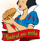 Me mola Madrid - Alegrameldía. Un proyecto de Ilustración tradicional, Diseño gráfico, Serigrafía, Ilustración vectorial, Diseño de moda, Ilustración digital y Dibujo digital de Gonzalo Sáez Díaz-Merry - 03.10.2021