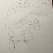 Mi Proyecto del curso: Dibujo anatómico para principiantes. Fine Arts, Sketching, Pencil Drawing, Drawing, Realistic Drawing, and Figure Drawing project by Sara Dominique Miranda Cosme - 10.02.2021
