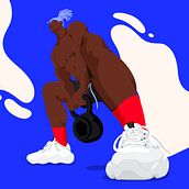 Never Settle – Freeletics AD. Traditional illustration, and Advertising project by Josephine Rais - 10.04.2021