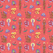 Patterns para una colección de toallitas de tela de una marca nacional. Traditional illustration, Pattern Design, Fashion Design, and Printing project by Ornela Dip - 10.04.2021