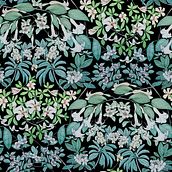" Dama de noche" Creación de un estampado partiendo de una dibujo floral.. Un progetto di Illustrazione tradizionale, Illustrazione botanica, Pattern design e Product design di Maica Gv - 04.10.2021