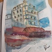 Mi Proyecto del curso: Dibujo arquitectónico con acuarela y tinta. Sketching, Drawing, Watercolor Painting, Architectural Illustration, Sketchbook & Ink Illustration project by Analia Torres - 10.04.2021