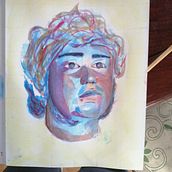 Mi Proyecto del curso: Retrato artístico en acuarela. Fine Arts, Painting, Watercolor Painting, and Portrait Drawing project by glenrodrigojr - 10.05.2021