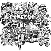 Explore the world by bike. Traditional illustration, Digital Illustration, and Vector Illustration project by Antonia Papaioannou - 10.05.2021