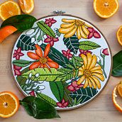 Vitamin C Flower Garden. Embroider project by Jen Smith - 10.05.2021