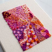 The Pinks - French Knot Series. Embroider project by Jen Smith - 10.05.2021