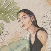 My project in Illustrated Portraits with Procreate course. Traditional illustration, Vector Illustration, Digital Illustration, and Portrait Drawing project by annrv - 10.05.2021