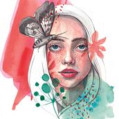 My project in Illustrated Portrait in Watercolor course. Traditional illustration, Fine Arts, Painting, Drawing, Watercolor Painting, Portrait Drawing, and Artistic Drawing project by charters_anna - 10.05.2021