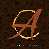 Alex´s Coffee. Design, Advertising, Motion Graphics, Graphic Design, Logo Design, and Traditional illustration project by Erick Ramírez - 10.05.2021