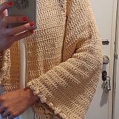Casaco "Algodão de Inverno". Fashion Design, Fiber Arts, DIY, and Crochet project by Elsa Silva - 10.02.2021
