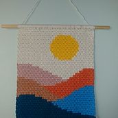 My project in Intarsia Crochet: Craft Your Own Tapestry course. Un progetto di Interior Design, Fiber Art, DIY e Uncinetto di juliapn101 - 06.10.2021