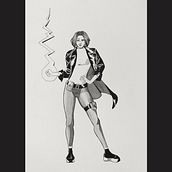 My project in Female Character Design for Comics course. Comic, Desenho, e Design de personagens projeto de Esraa Ahmed - 06.10.2021