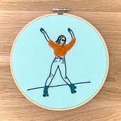 My project in Figurative Fashion Embroidery with Needle Felting course. Embroider project by Sondra - 10.06.2021