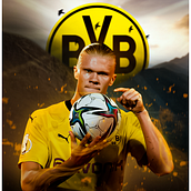 Haaland BVB09. Design, Advertising, Photograph, and Photo Retouching project by Itamar Junior - 10.03.2021