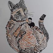 My project in Creative Drawing Techniques for Beginners course. Design, Traditional illustration, Drawing, Ink Illustration, and Watercolor Painting project by clareoneill77 - 10.07.2021