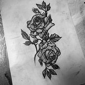 Il mio progetto del corso: Tatuaggio botanico con puntinismo Ein Projekt aus dem Bereich Traditionelle Illustration, Tattoodesign und Botanische Illustration von Sofia Chiarenza - 07.10.2021