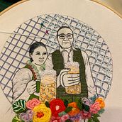 My project in Creation of Embroidered Portraits course. Un proyecto de Bordado de gwynn89 - 07.10.2021