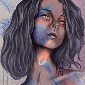 My project in Illustrated Portraits with Procreate course. Traditional illustration, Vector Illustration, Digital Illustration, and Portrait Drawing project by Minoya Govender - 03.11.2021