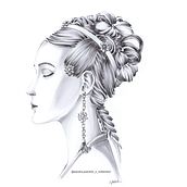 Portraits for the Inktober art challenge. Un proyecto de Ilustración tradicional de Sandra Joachim - 07.10.2021